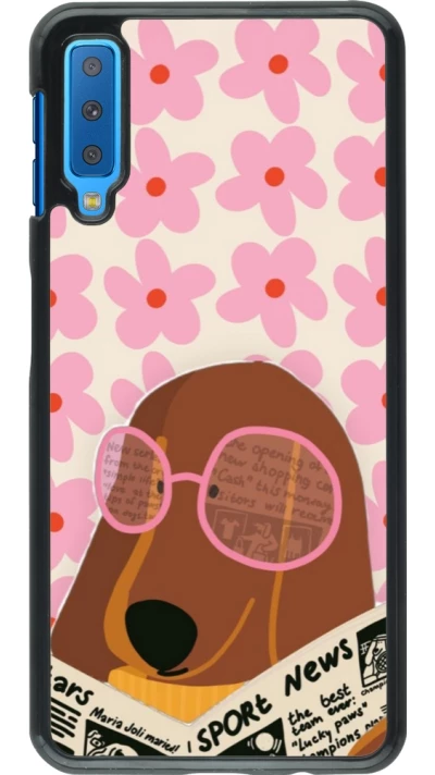 Coque Samsung Galaxy A7 - Dog with newspaper Spring 2026
