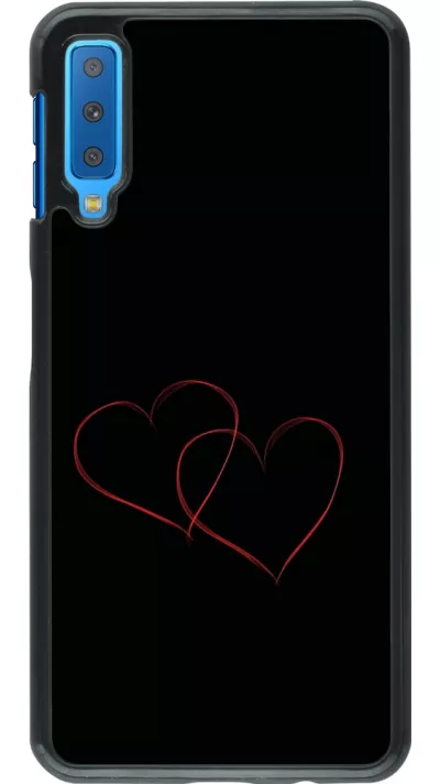 Samsung Galaxy A7 Case Hülle - Valentine 2023 attached heart