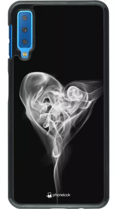 Coque Samsung Galaxy A7 - Valentine 2022 Black Smoke
