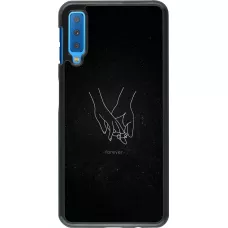 Samsung Galaxy A7 Case Hülle - Valentine 2023 hands forever