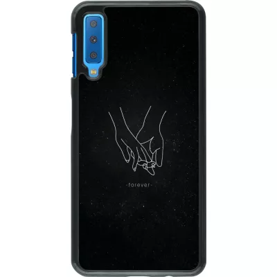 Samsung Galaxy A7 Case Hülle - Valentine 2023 hands forever