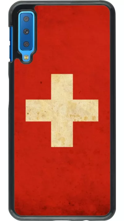 Coque Samsung Galaxy A7 - Vintage Flag SWISS