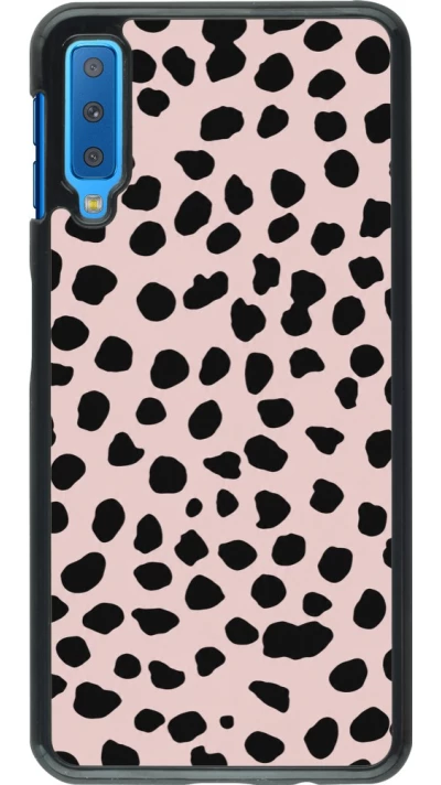Samsung Galaxy A7 Case Hülle - Wild Leopard Pink