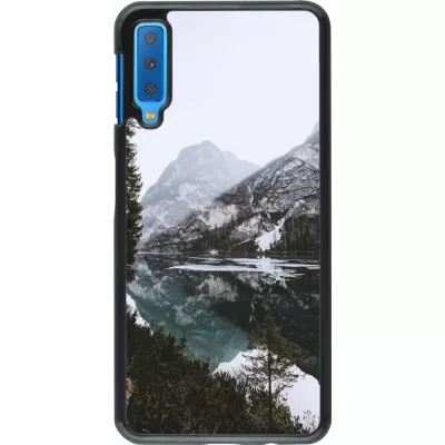 Coque Samsung Galaxy A7 - Winter 22 snowy mountain and lake