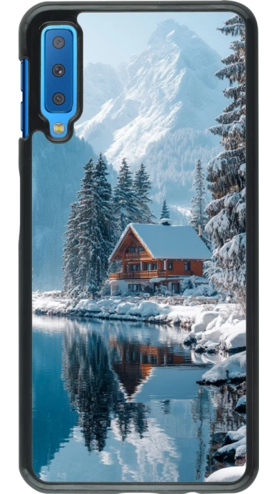 Coque Samsung Galaxy A7 - Winter 25 Winter house forest day