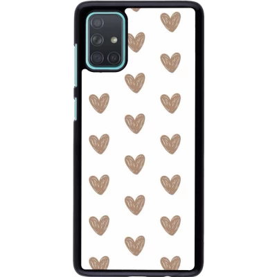 Coque Samsung Galaxy A71 - Autumn 2024 brown hearts
