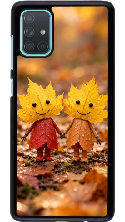 Coque Samsung Galaxy A71 - Autumn 26 Couple of leaves