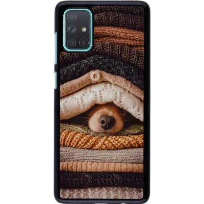 Coque Samsung Galaxy A71 - Autumn 26 Dog under the covers
