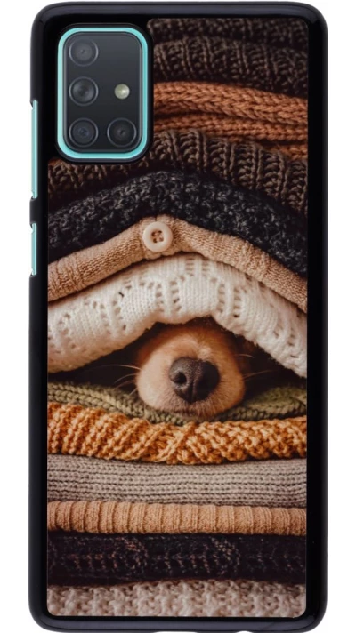 Coque Samsung Galaxy A71 - Autumn 26 Dog under the covers