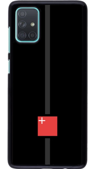 Samsung Galaxy A71 Case Hülle - Kanton SZ schwarz