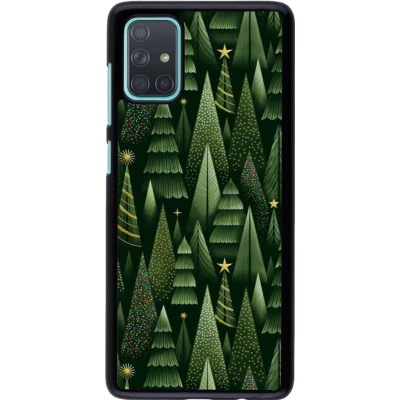 Samsung Galaxy A71 Case Hülle - Christmas 25 Pattern Xmas Tree
