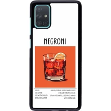 Samsung Galaxy A71 Case Hülle - Cocktail Rezept Negroni