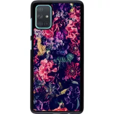 Coque Samsung Galaxy A71 - Flowers Dark