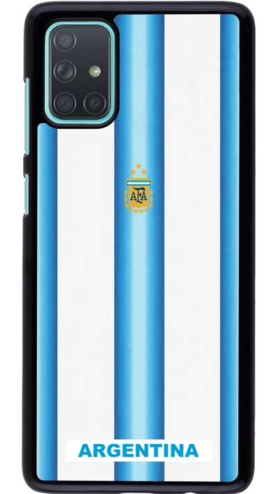 Coque Samsung Galaxy A71 - Maillot de football Argentine 2026 personnalisable