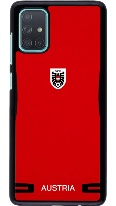 Samsung Galaxy A71 Case Hülle - O?sterreich 2026 personalisierbares Fussballtrikot