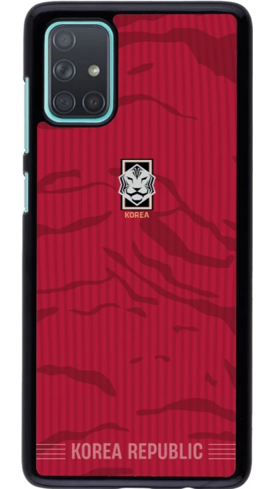 Samsung Galaxy A71 Case Hülle - Südkorea 2026 personalisierbares Fussballtrikot