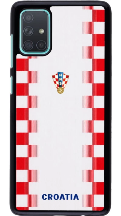 Samsung Galaxy A71 Case Hülle - Kroatien 2026 personalisierbares Fussballtrikot