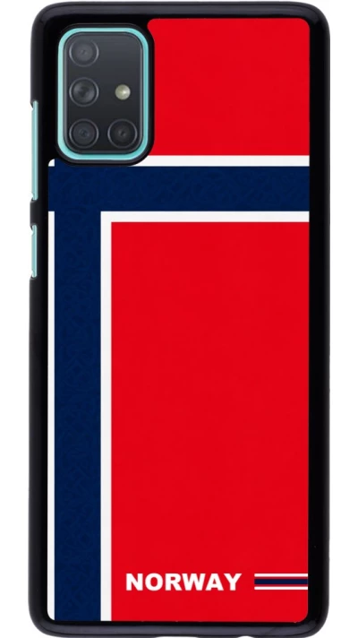 Samsung Galaxy A71 Case Hülle - Norwegen 2026 personalisierbares Fussballtrikot