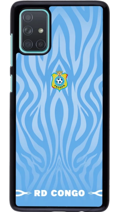 Samsung Galaxy A71 Case Hülle - Demokratische Republik Kongo 2026 personalisierbares Fussballtrikot