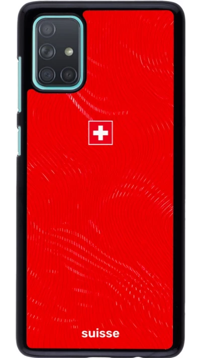 Samsung Galaxy A71 Case Hülle - Schweiz 2026 personalisierbares Fussballtrikot