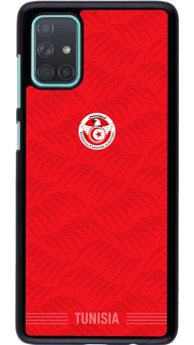 Samsung Galaxy A71 Case Hülle - Tunesien 2026 personalisierbares Fussballtrikot
