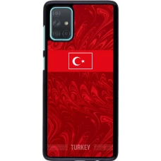 Samsung Galaxy A71 Case Hülle - Türkei 2026 personalisierbares Fussballtrikot