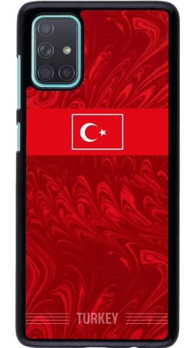 Samsung Galaxy A71 Case Hülle - Türkei 2026 personalisierbares Fussballtrikot