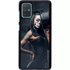 Coque Samsung Galaxy A71 - Halloween 22 Tattooed Girl
