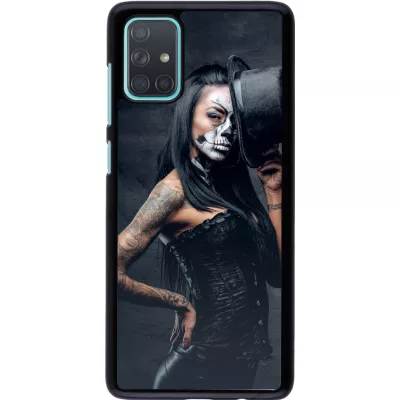 Coque Samsung Galaxy A71 - Halloween 22 Tattooed Girl