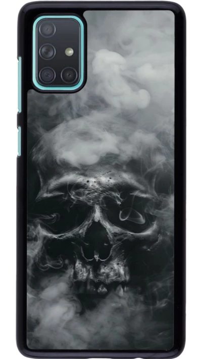 Samsung Galaxy A71 Case Hülle - Halloween 2024 smoky skull