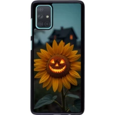 Samsung Galaxy A71 Case Hülle - Halloween 2026 Evil Sunflower