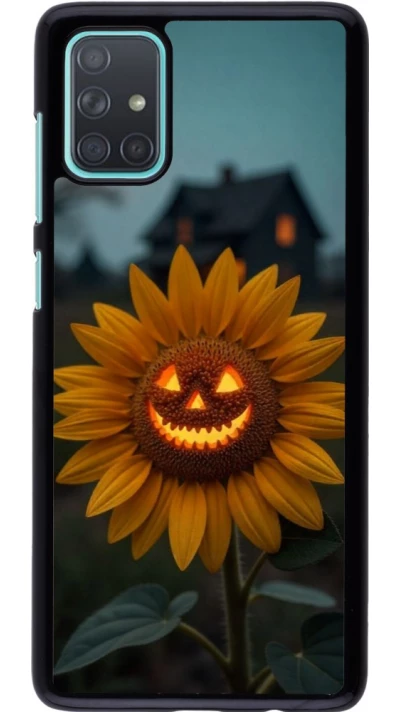 Samsung Galaxy A71 Case Hülle - Halloween 2026 Evil Sunflower