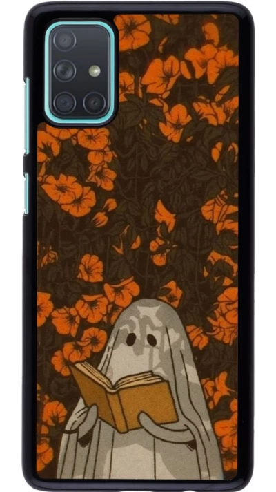 Samsung Galaxy A71 Case Hülle - Halloween 2026 Ghost reading