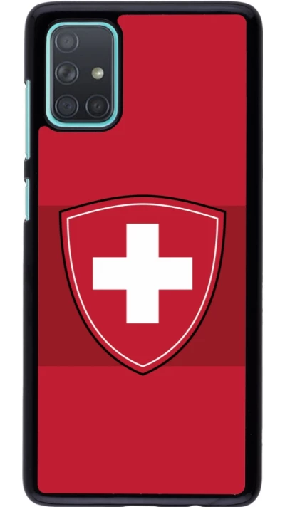 Samsung Galaxy A71 Case Hülle - Hockey World Championship Ecusson Suisse