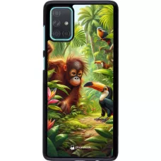 Samsung Galaxy A71 Case Hülle - Tropischer Dschungel Tayrona