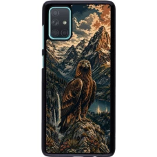 Samsung Galaxy A71 Case Hülle - Linocut Steinadler