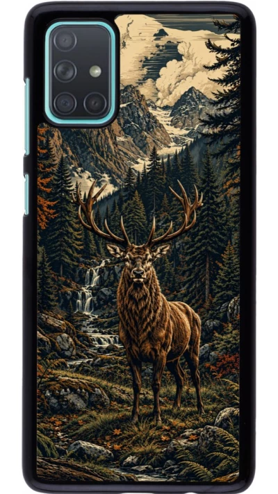 Coque Samsung Galaxy A71 - Linocut Cerf
