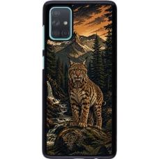 Coque Samsung Galaxy A71 - Linocut Lynx
