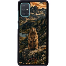 Coque Samsung Galaxy A71 - Linocut Marmotte