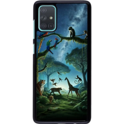Samsung Galaxy A71 Case Hülle - Paradies der exotischen Tiere