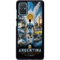 Samsung Galaxy A71 Case Hülle - Fussball Argentinien splash 2026