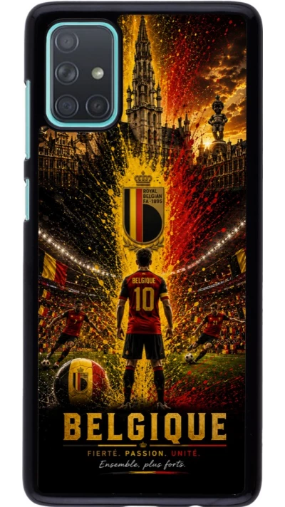 Samsung Galaxy A71 Case Hülle - Fussball Belgien splash 2026