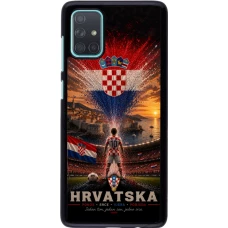Samsung Galaxy A71 Case Hülle - Fussball Kroatien splash 2026