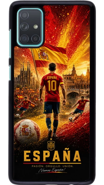 Samsung Galaxy A71 Case Hülle - Fussball Espanien splash 2026