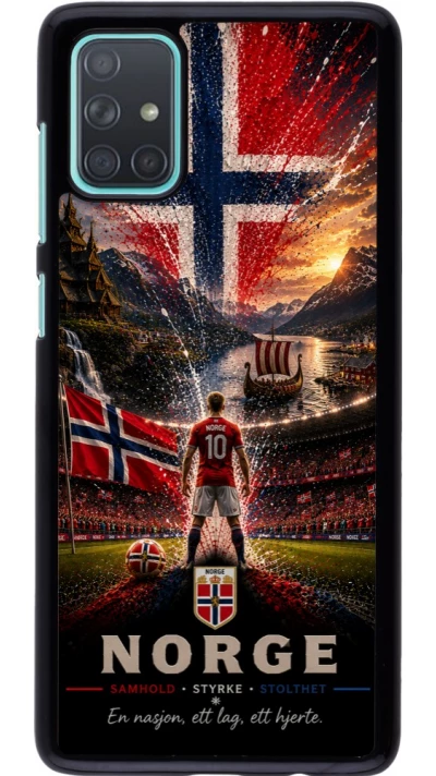 Samsung Galaxy A71 Case Hülle - Fussball Norwegen splash 2026