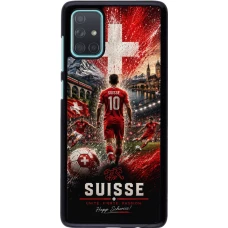Samsung Galaxy A71 Case Hülle - Fussball Suisse splash 2026