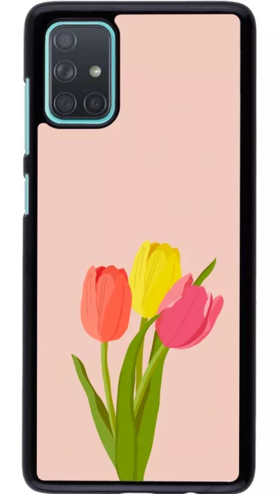 Samsung Galaxy A71 Case Hülle - Spring 23 tulip trio