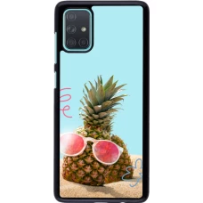 Samsung Galaxy A71 Case Hülle - Pineapple with glasses Summer 2026