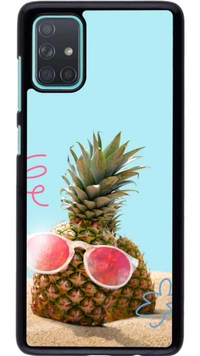 Coque Samsung Galaxy A71 - Pineapple with glasses Summer 2026