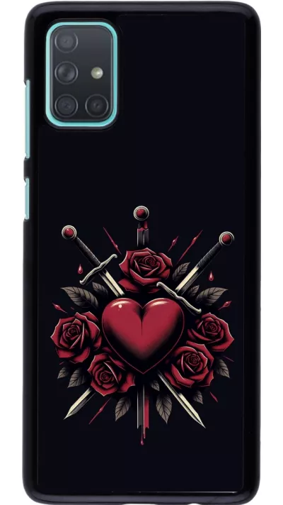 Samsung Galaxy A71 Case Hülle - Valentine 2024 gothic love